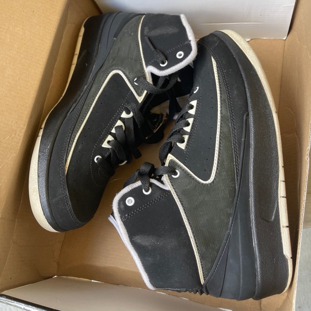 Jordan 2 Black and White Men's Sneakers